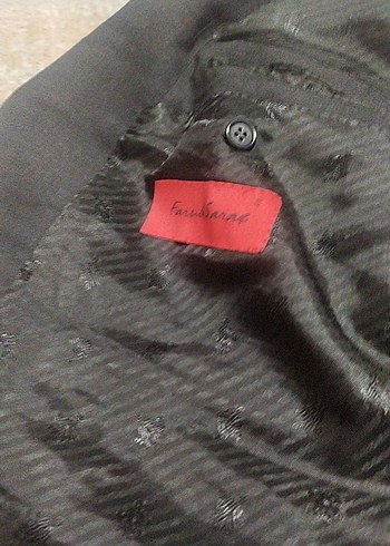 Erkek Siyah Midi Ceket, Yırtmaçlı, Regular Fit - Görsel 4