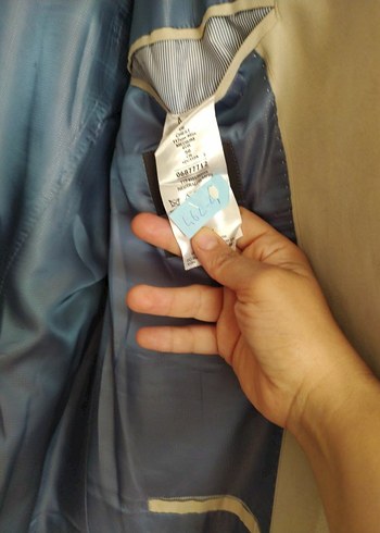 54 Beden ten rengi Renk Bej Erkek Ofis Takım Elbise Ceket