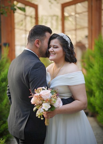 Beyaz after&nikah elbisesi - Görsel 3