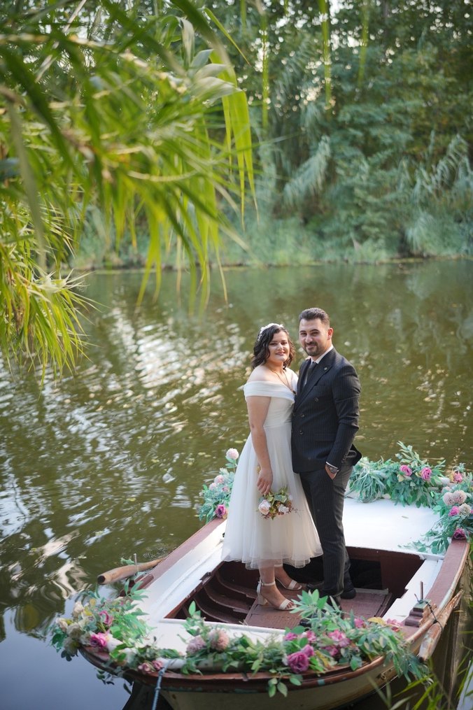 Beyaz after&nikah elbisesi - Görsel 2