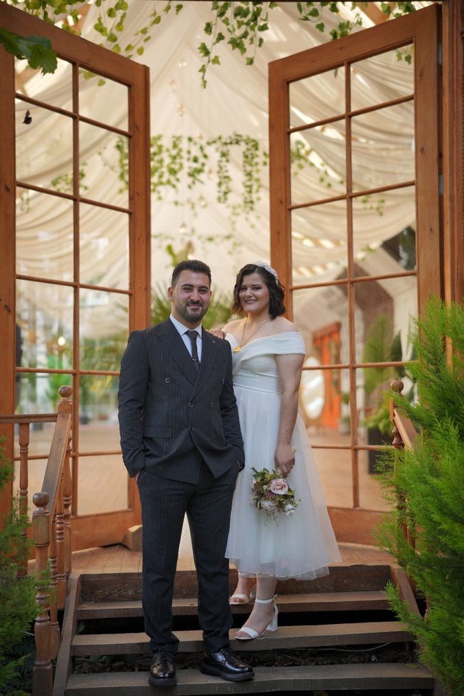 Beyaz after&nikah elbisesi - Görsel 4