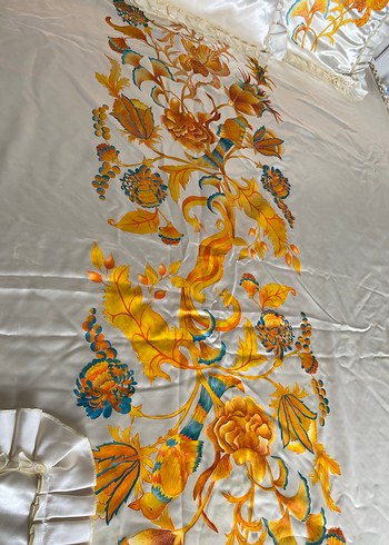 El Boyaması Yatak Örtüsü Seti - Görsel 6