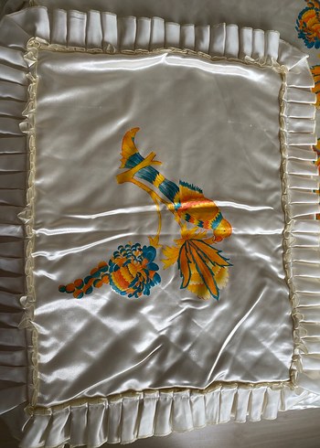 El Boyaması Yatak Örtüsü Seti - Görsel 5