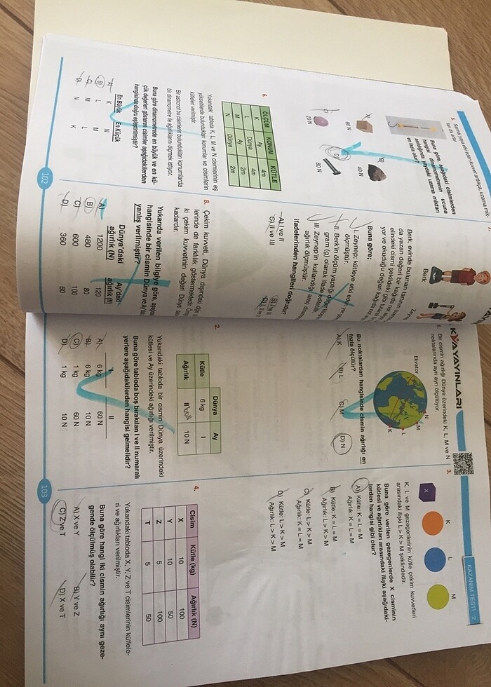 7.sınıf fen bilimleri test kitabı - Görsel 4