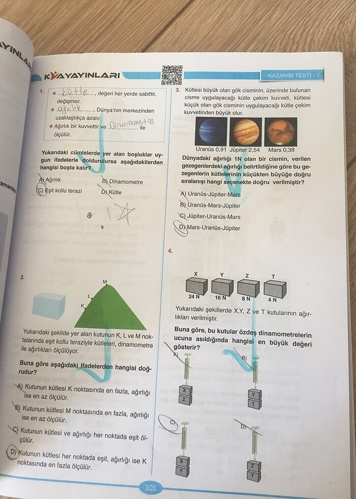7.sınıf fen bilimleri test kitabı - Görsel 3