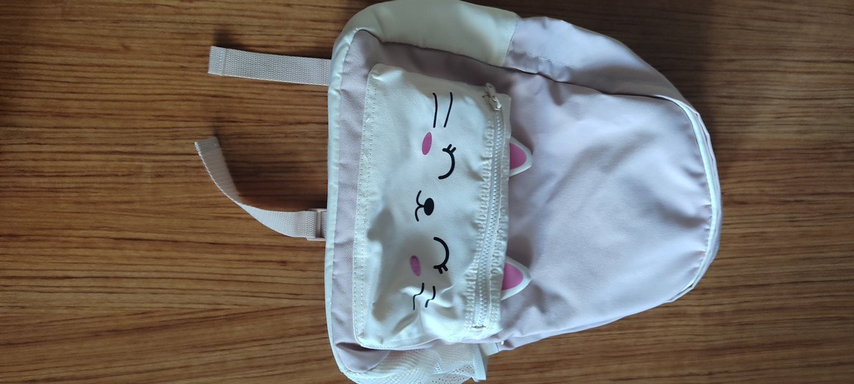 Fermuarlı Beyaz Baskılı Kedi Kıyafeti - Görsel 3