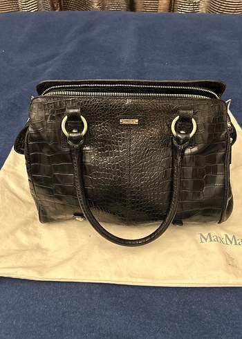 MaxMara Siyah Deri Kadın Çanta - Görsel 3