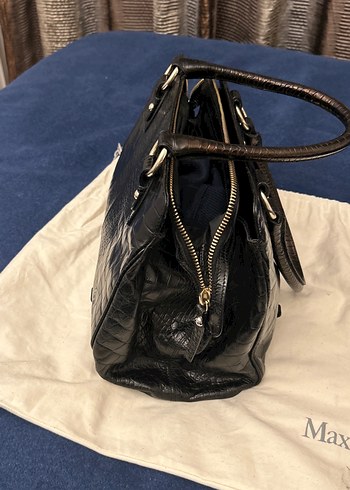 MaxMara Siyah Deri Kadın Çanta - Görsel 5