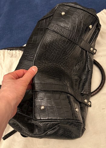 MaxMara Siyah Deri Kadın Çanta - Görsel 14