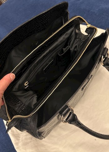 MaxMara Siyah Deri Kadın Çanta - Görsel 7