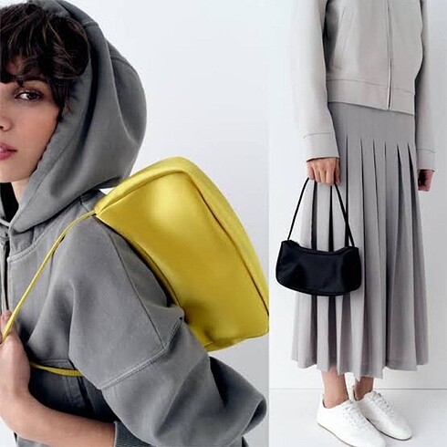 Zara Zara saten kol çantası