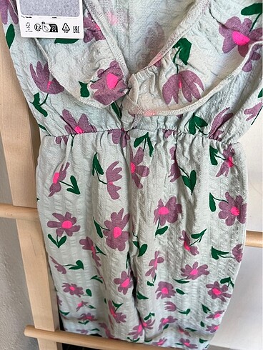 Zara kız çocuk desenli tulum - Görsel 9