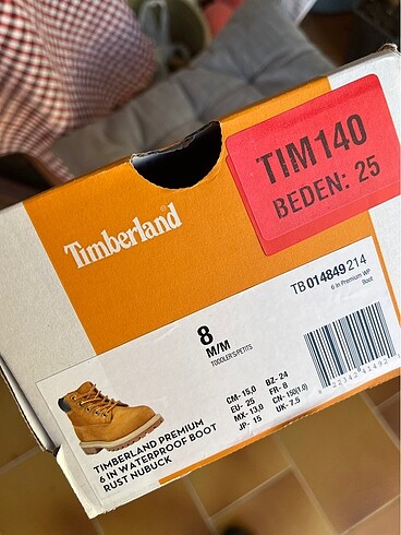 Çocuk timberland bot orijinal - Görsel 9