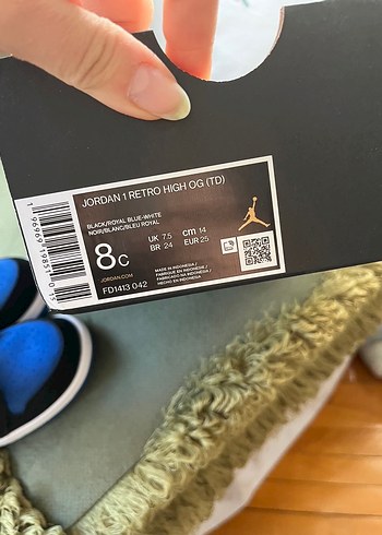 Nike jordan 1 model çocuk ayakkabısı - Görsel 8