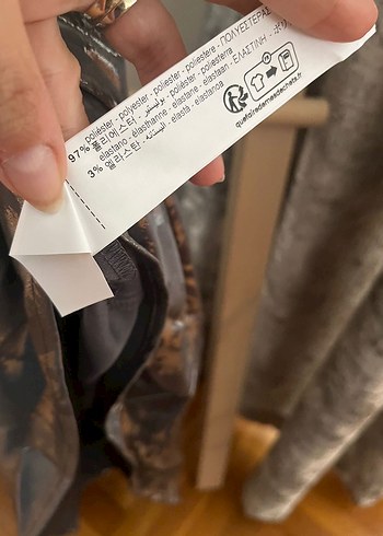 Zara Gri Drapeli Uzun Kadın Elbise - Görsel 7