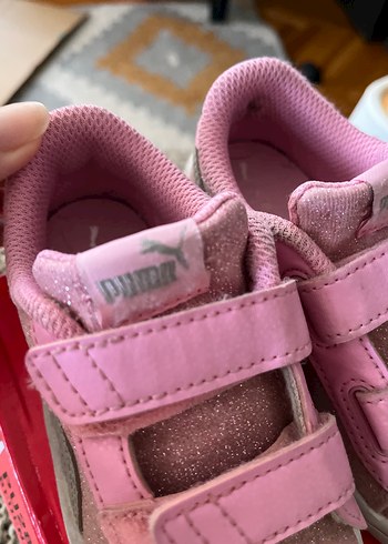 Puma Kız Çocuk Pembe Simli Spor Ayakkabı - Görsel 7