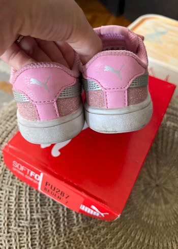 Puma Kız Çocuk Pembe Simli Spor Ayakkabı - Görsel 3