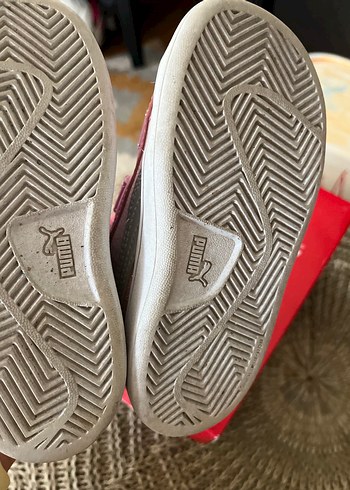 Puma Kız Çocuk Pembe Simli Spor Ayakkabı - Görsel 4