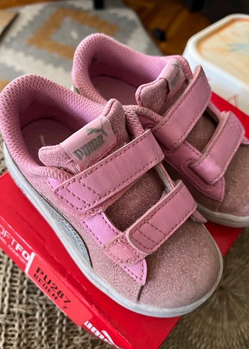 Puma Kız Çocuk Pembe Simli Spor Ayakkabı - Görsel 5