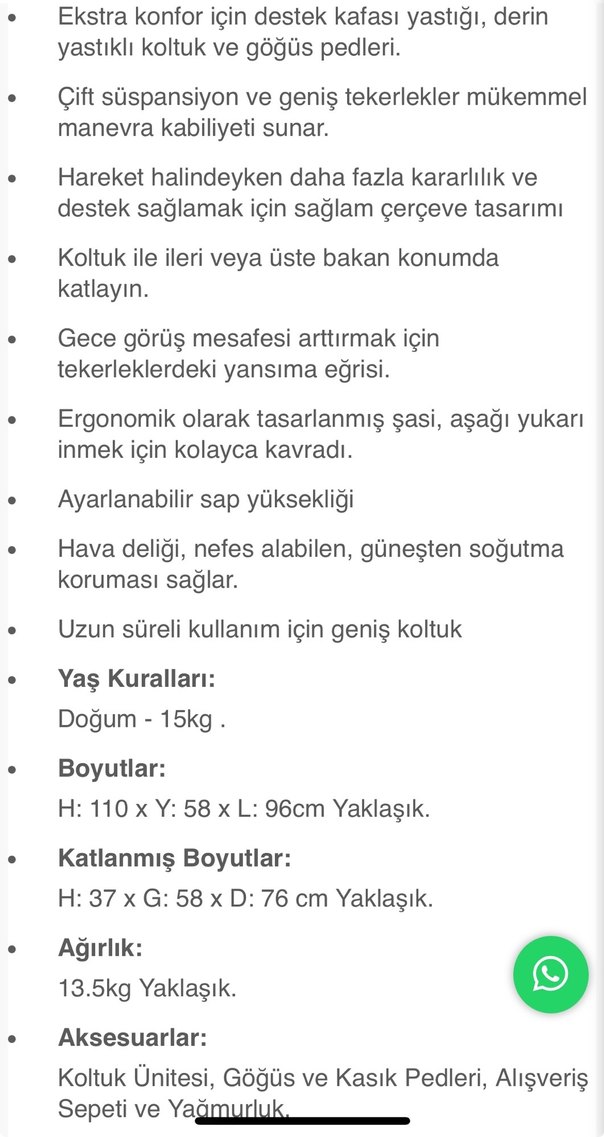 Mamas papas ocarro Bebek Arabası - Görsel 2