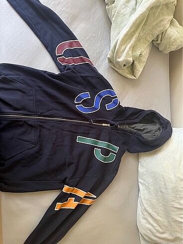 Uspa kapşonlu fermuarlı sweat