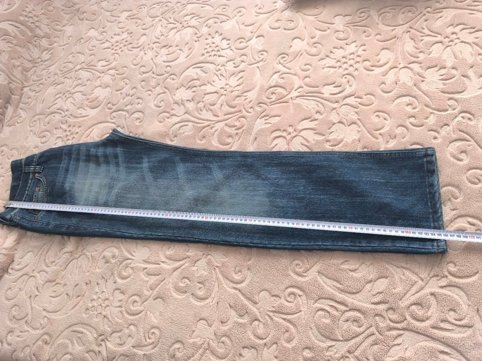 #Levis Düğmeli  Mavi Rahat Kesim Kot Pantolon - Görsel 4