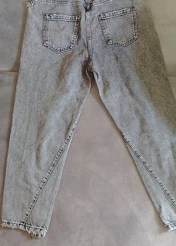 Diğer Gri Regular Fit Kadın Kot Pantolon