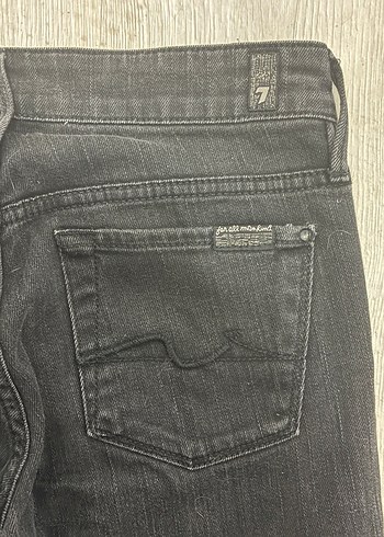 Seven 7 Los Angeles Jeans Orijinal 7 For All Mankind Siyah Pamuklu Pantolon 27 Beden