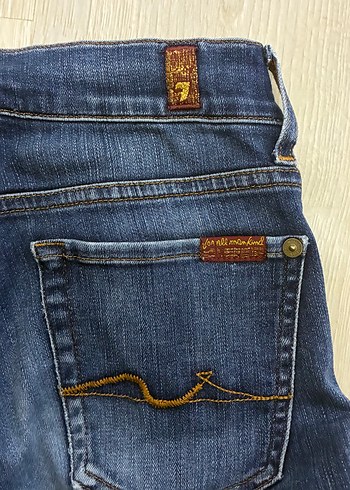 Seven 7 Los Angeles Jeans 7 For All Mankind Koyu Mavi Jean Beden 25