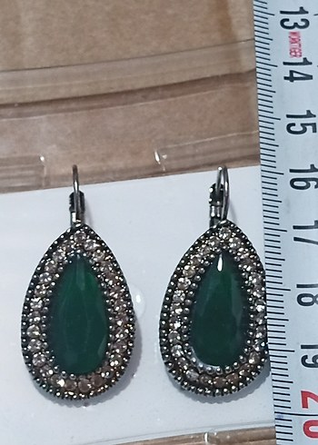 Yeşil Boncuklu Uzun Bohem Küpe - Görsel 15