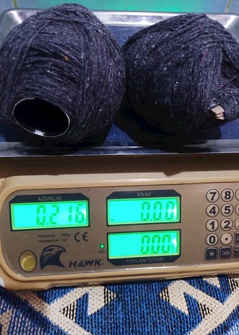 yün ip koyu gri antrasit renk - Görsel 3