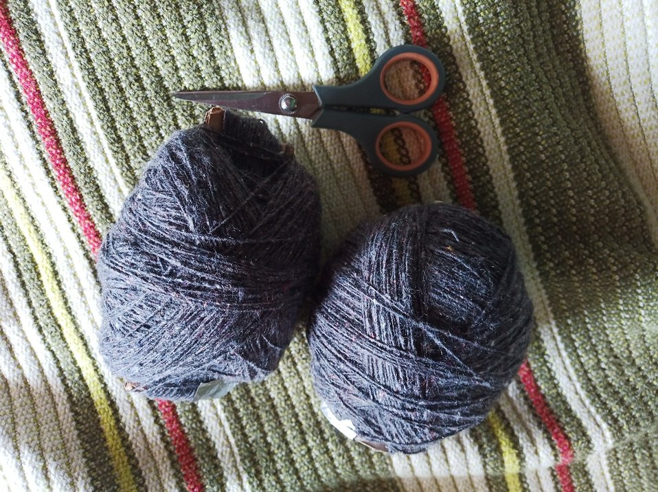 yün ip koyu gri antrasit renk - Görsel 2