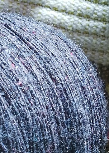 yün ip yumak koyu gri antrasit - Görsel 4