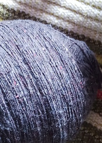 yün ip yumak koyu gri antrasit - Görsel 6