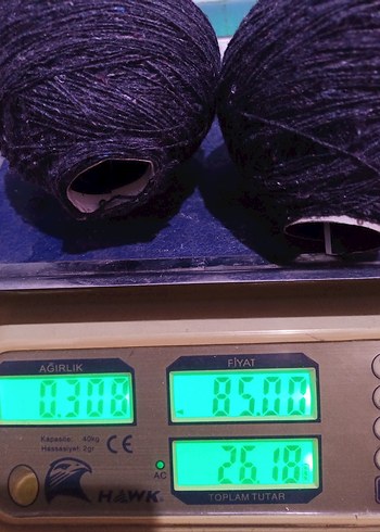 yün ip yumak koyu gri antrasit - Görsel 7