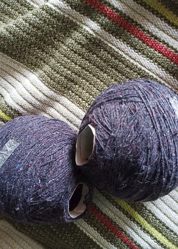 yün ip yumak koyu gri antrasit - Görsel 3