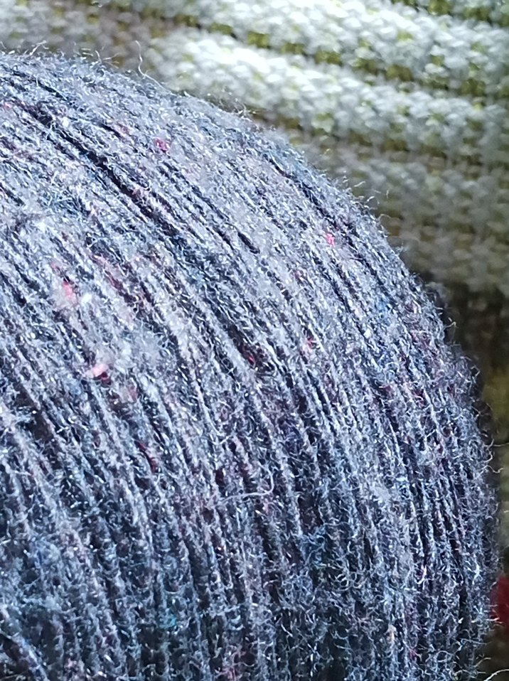 yün ip yumak koyu gri antrasit - Görsel 4