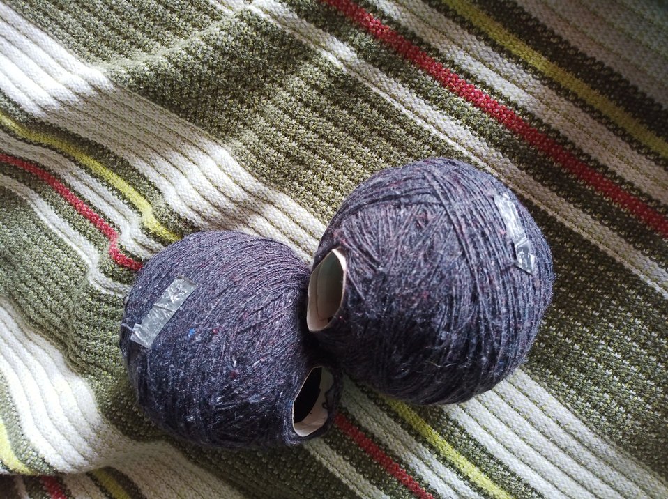 yün ip yumak koyu gri antrasit - Görsel 3