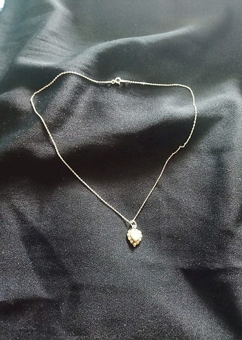 Gümüş kolye Sedef taşlı Zincir Detaylı 925 Kolye - Görsel 2