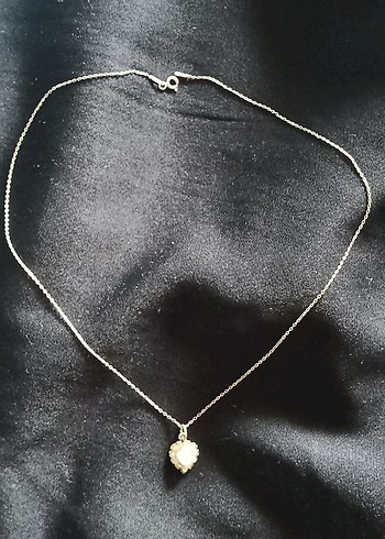 Gümüş kolye Sedef taşlı Zincir Detaylı 925 Kolye - Görsel 9