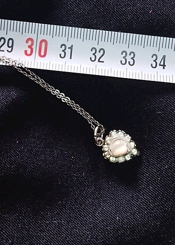 Gümüş kolye Sedef taşlı Zincir Detaylı 925 Kolye - Görsel 15