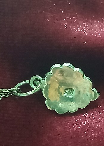 Gümüş kolye Sedef taşlı Zincir Detaylı 925 Kolye - Görsel 4