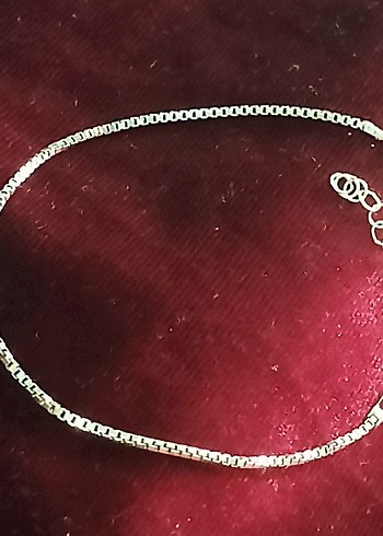 925 Gümüş Zincir Detaylı Bileklik - Görsel 9