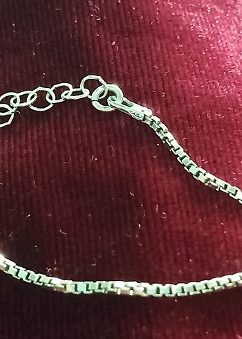925 Gümüş Zincir Detaylı Bileklik - Görsel 2