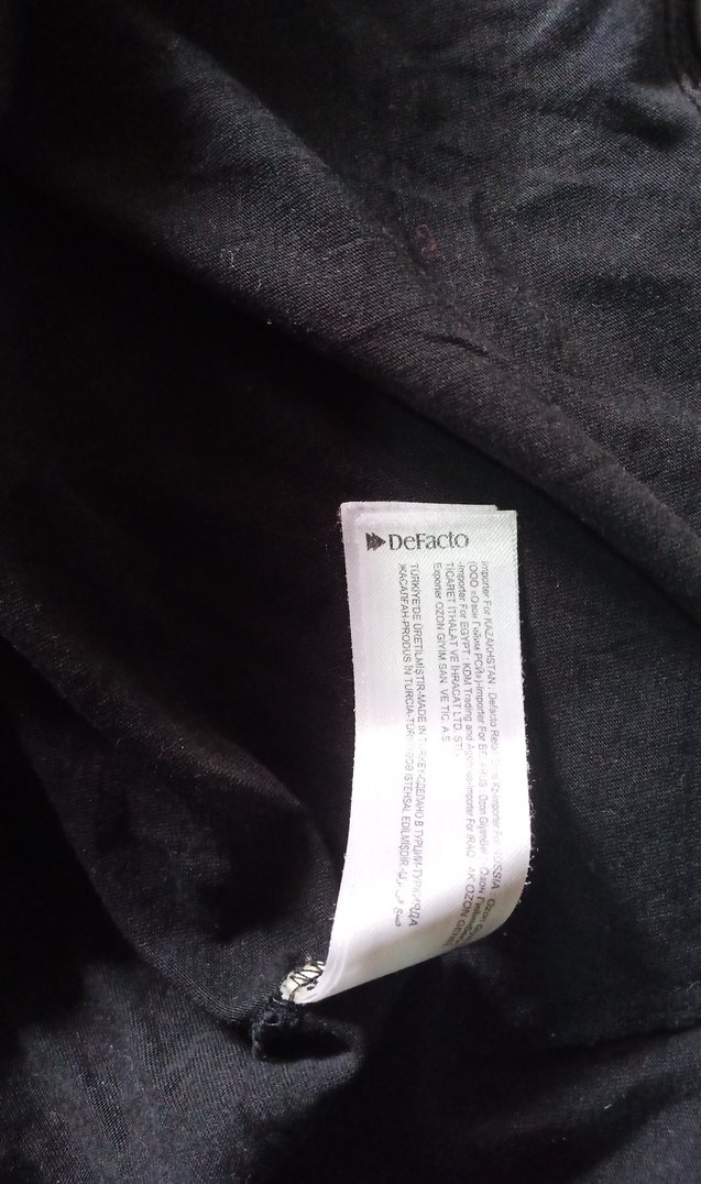 Siyah Baskılı Hamile Tişörtü - Görsel 5