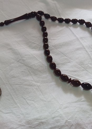 Bozkurt 3 Hilal Türk Gümüş Erkek Tesbih Kahverengi Hediyelik - Görsel 5