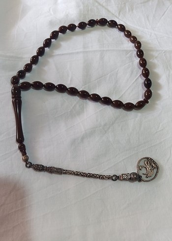 Bozkurt 3 Hilal Türk Gümüş Erkek Tesbih Kahverengi Hediyelik - Görsel 6