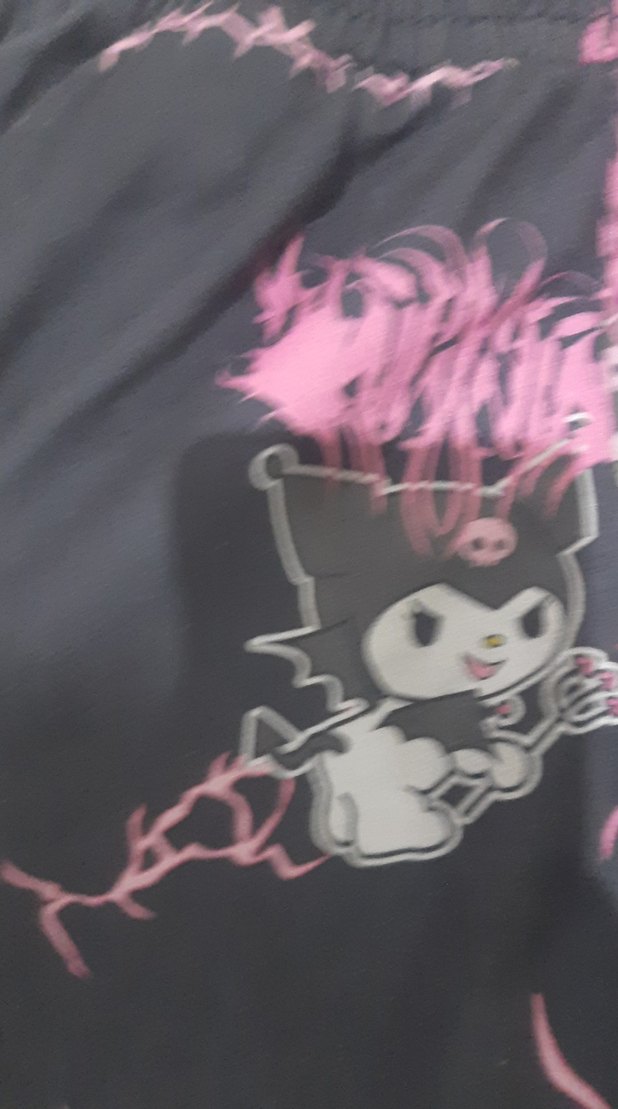 Kız Çocuk Pembe Bağlama Desenli Goth esortman - Görsel 4