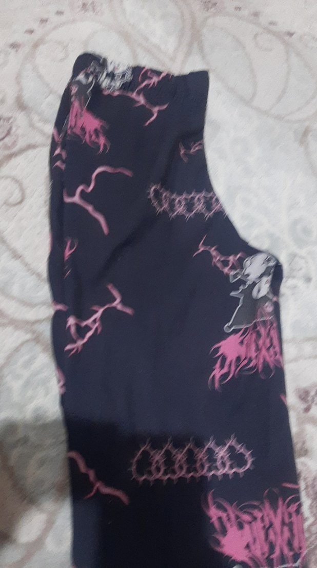 Kız Çocuk Pembe Bağlama Desenli Goth esortman - Görsel 2