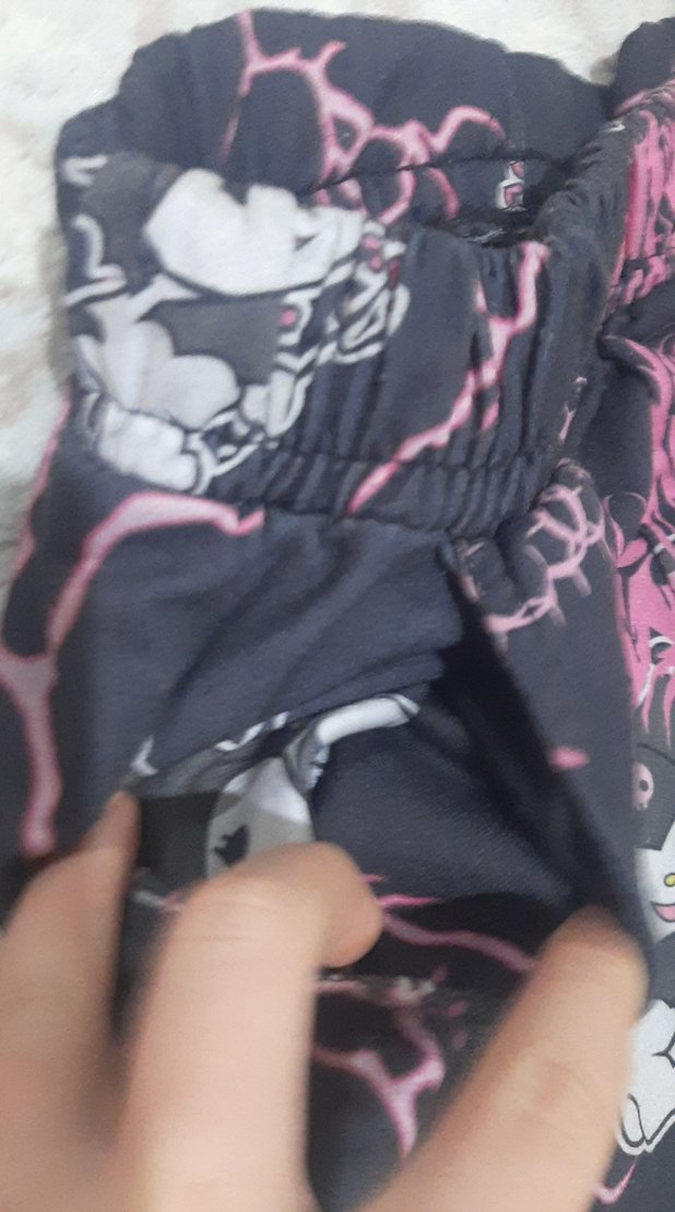 Kız Çocuk Pembe Bağlama Desenli Goth esortman - Görsel 5